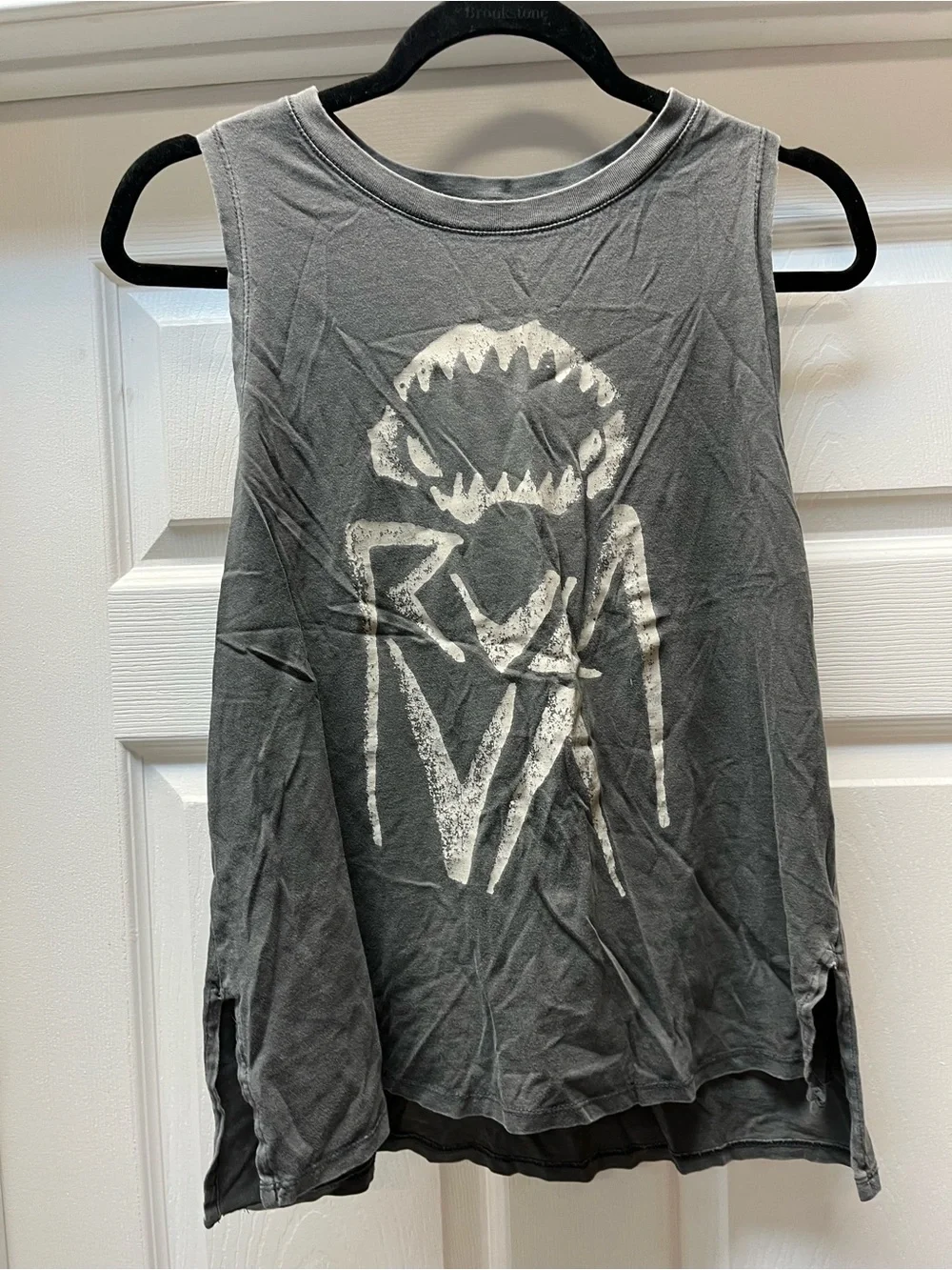 RVCA Men's Charcoal Gray Crewneck Sweatshirt